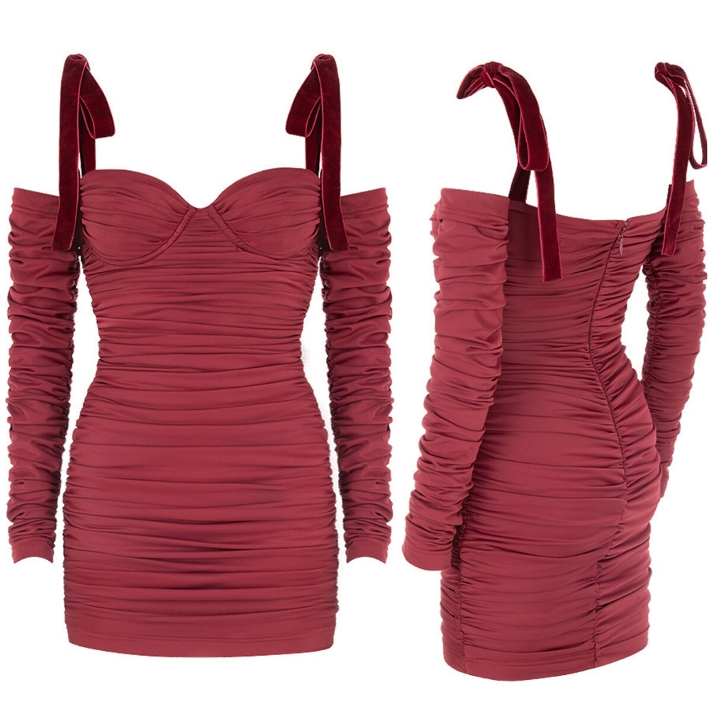 NEW! HOUSE OF CB MISTRESS ROCKS Heavenly Deep Red Dress XS